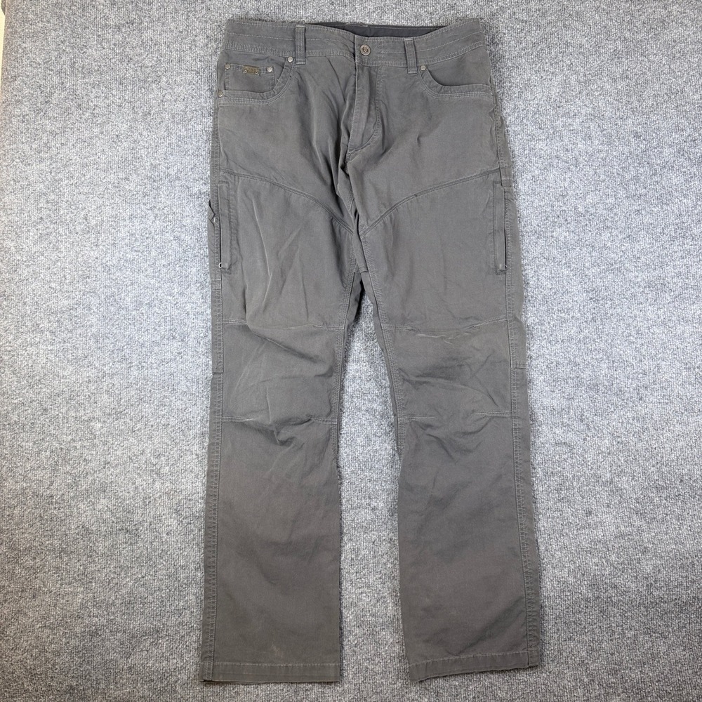 Kuhl Konfidant Air Pants Mens 34x32 Gray Outdoor Lightweight Vented Hiking 5098